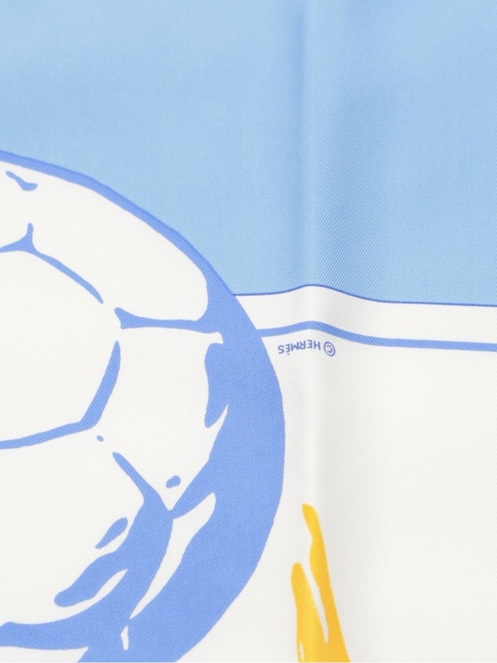 Hermès 1998Vintage Vive Les Champions Silk Scarf Carre 90/Paris Soccer World Cup - Picture 8 of 9